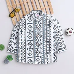 BAATCHEET Boys Opaque Printed Casual Shirt-image-12