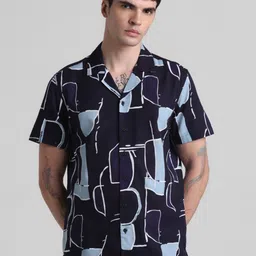 Jack & Jones Abstract Printed Pure Cotton Casual Shirt-image-17