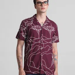 Jack & Jones Abstract Printed Casual Shirt-image-5