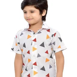 BAESD Boys Printed Spread Collar Comfort Opaque Casual Shirt-image-63