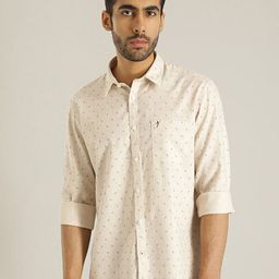 Indian Terrain Chiseled Slim Fit Conversational Printed Pure Cotton Casual Shirt-image-40
