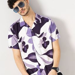 Celio Classic Opaque Printed Casual Shirt-picture-31