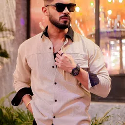 Maniac Classic Fit Striped Spread Collar Cotton Shirt-image-31