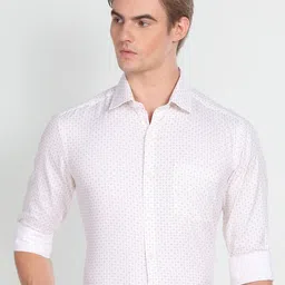 Arrow Slim Fit Opaque Printed Cotton Casual Shirt-picture-20