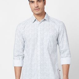 Parx Slim Fit Floral Printed Casual Cotton Shirt-image-60