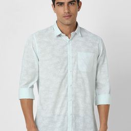 Peter England Casuals Men Slim Fit Spread Collar Floral Printed Cotton Casual Shirt-image-51