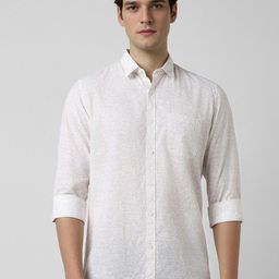 Peter England Casuals Men Spread Collar Floral Printed Cotton Slim Fit Casual Shirt-image-72
