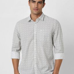 Peter England Casuals Men Slim Fit Spread Collar Floral Printed Cotton Casual Shirt-image-48