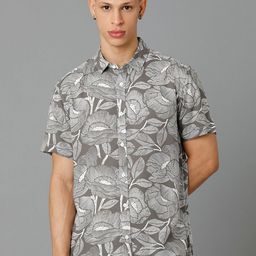 Voi Jeans Slim Fit Floral Opaque Printed Casual Shirt-image-86