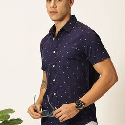 Thomas Scott Men Premium Slim Fit Opaque Printed Casual Shirt-image-87