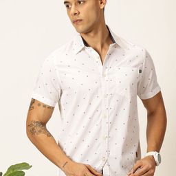 Thomas Scott Men Premium Slim Fit Opaque Printed Casual Shirt-image-9