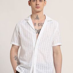 Banana Club Men Classic Opaque Printed Casual Shirt-image-98