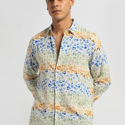 Banana Club Classic Abstract Printed Casual Shirt-image-26