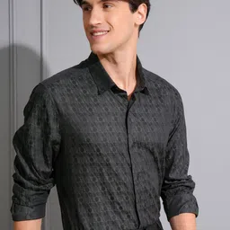 LOCOMOTIVE Jacquard Textured Occasion Shirt-image-10