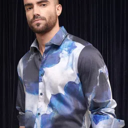 LOCOMOTIVE Premium Slim Fit Abstract Printed Casual Shirt-image-88