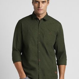 Peter England Casuals Men Slim Fit Opaque Printed Casual Shirt-picture-24