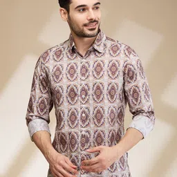 Being Human Men Slim Fit Opaque Printed Casual Shirt-image-62