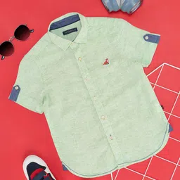 Pantaloons Junior Boys Opaque Printed Casual Shirt-picture-37