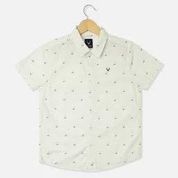 Allen Solly Junior Boys Opaque Printed Casual Shirt-image-84
