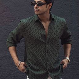 Powerlook Men Solid Spread Collar Casual Shirt-image-53