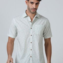 THE FORMAL CLUB Men Modern Floral Opaque Printed Casual Shirt-image-76