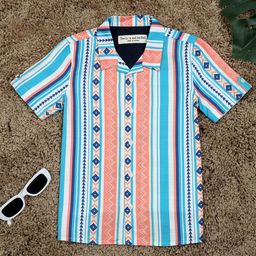 The Lion and The Fish Boys Comfort Tribal Printed Casual Shirt-40