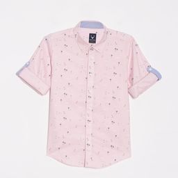 Allen Solly Junior Boys Slim Fit Spread Collar Conversational Printed Cotton Casual Shirt-picture-31