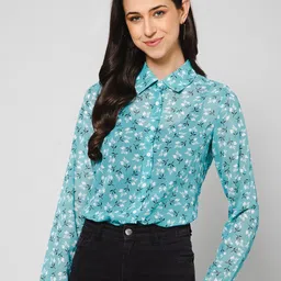 PURYS Women Floral Printed Regular Fit Casual Shirt-picture-51