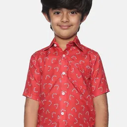 Sethukrishna Boys Conversational Printed Casual Shirt-81