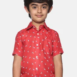 Sethukrishna Boys Printed Cotton Casual Shirt-22