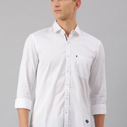 Thomas Scott Men Slim Fit White Cotton Casual  Sustainable Shirt-image-32