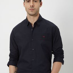 Mufti Plus Size Trim Slim Fit Pure Cotton Casual Shirt-image-108