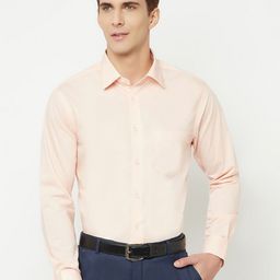 Cantabil Men Peach-Coloured Formal Shirt-image-23
