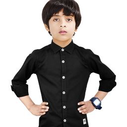 MADE IN THE SHADE Boys Spread Collar Solid Cotton Casual Shirt-image-18