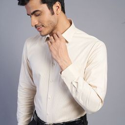 JADE BLUE Solid Cotton Formal Shirt-picture-6