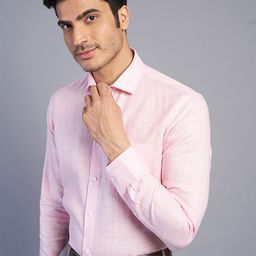 JADE BLUE Vertical Stripes Opaque Cotton Formal Shirt-image-18