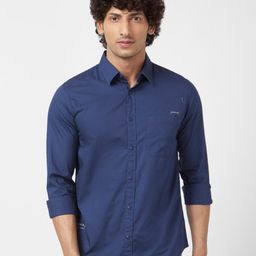 SPYKAR Classic Vertical Striped Cotton Linen Shirt-image-35