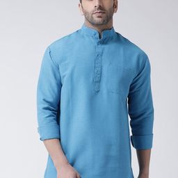 RIAG Mandarin Collar Cotton Straight Kurta-picture-40