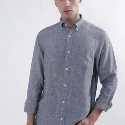 GANT Button-Down Collar Linen Casual Shirt-23