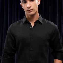 HIGHLANDER Men Slim Fit Opaque Casual Shirt-image-46
