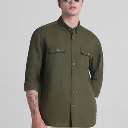 Jack & Jones Slim Fit Opaque Casual Shirt-image-42