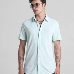Jack & Jones Slim Fit Spread Collar Casual Shirt-image-57