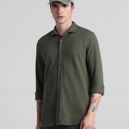 Jack & Jones Slim Fit Spread Collar Casual Shirt-picture-23