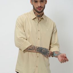 Mufti Slim Fit Casual Cotton Linen Shirt-picture-17
