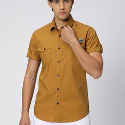 Mufti Slim Fit Opaque Cotton Casual Shirt-image-66