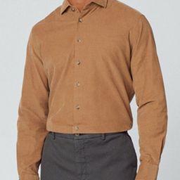 HACKETT LONDON Slim Fit Cotton Corduroy Formal Shirt-image-76
