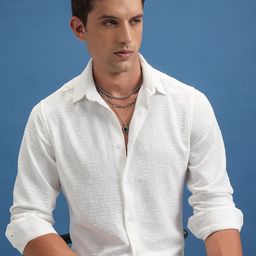 Locomotive Luxe Jaquard Textured Casual Shirt-image-15