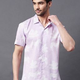 Rigo Slim Fit Printed Casual Shirt-image-80