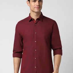 Peter England Casuals Slim Fit Pure Cotton Casual Shirt-picture-1