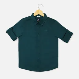 Allen Solly Junior Boys Slim Fit Opaque Casual Shirt-picture-19